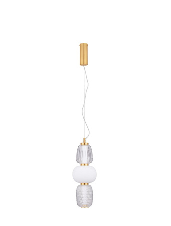 Luces Exclusivas lampa wisząca LED Arroyos ściemnialna Ø 17 cm 28W 3748lm 3000K IP20 złota LE44495