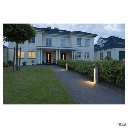 SLV lampa stojąca zewnętrzna Arrock Slot GU10 szara 70,5cm IP44 231440