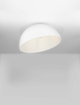 Luces Exclusivas lampa sufitowa LED Ironcollo Ø 50 cm E27 1x12W IP20 biała LE44901