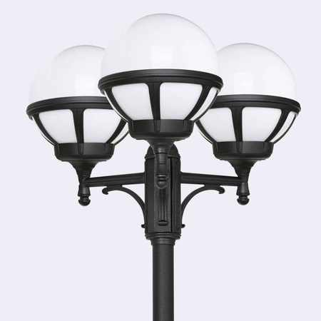 Norlys latarnia Bolonia 3xE27 czarna 254cm IP54 365BL