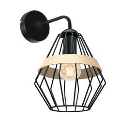 Milagro kinkiet Cliff E27 czarny MLP5523