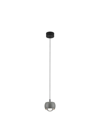 Luces Exclusivas lampa wisząca LED Lima Ø 9,6 cm 13W 922lm 3000K IP20 szara LE44284
