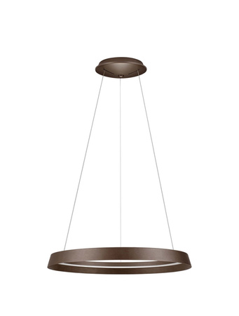 Luces Exclusivas lampa wisząca LED Batallas ściemnialna Ø 60 cm 38W 2564lm 2700-4000K IP20 brązowa LE44649