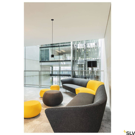 SLV lampa wisząca LED Oculus 11W 780lm 2000/3000K 100° ściemnialna czarna Ø9cm 1004672