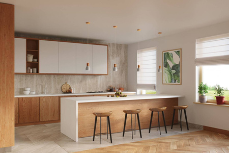 Sollux lampa wisząca Qubic E27 szaro/drewniana SL.0964