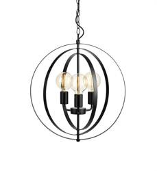 Markslojd żyrandol / lampa wisząca Orbit 3xE27 czarna 107942