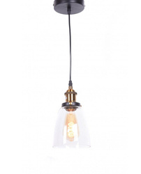Lumina Deco lampa wisząca Zwis Fabi W1 E27 mosiężna LDP 6800-1