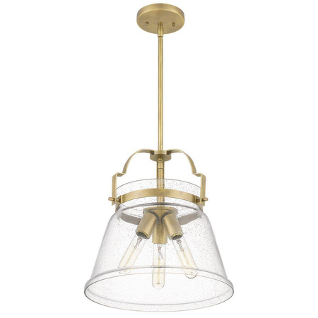 Quintiesse lampa wisząca Wimberley 3xE27 mosiężna QN-WIMBERLEY-P-WS