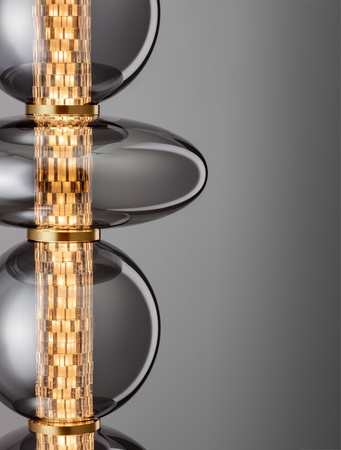 Luces Exclusivas lampa wisząca LED Morros Ø 25,5 cm 27W 3201lm 3000K IP20 złoto/czarna LE44487