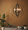 Markslojd żyrandol / lampa wisząca Orbit 3xE27 czarna 107942