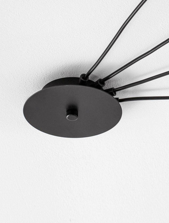 Luces Exclusivas lampa wisząca Padre 4xΕ27 czarna LE42632