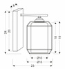 Candellux kinkiet Jonera E27 czarny 21-10186
