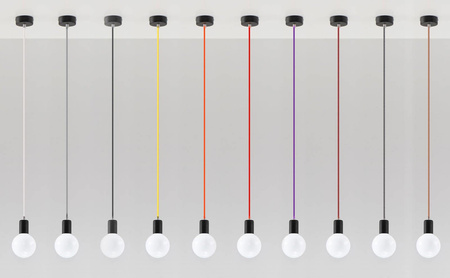 Sollux lampa wisząca Edison E27 czarna SL.0152