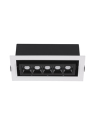 Luces Exclusivas oprawa sufitowa wpuszczana LED Murelia 8W 710lm 3000K IP20 czarno/biała LE65129