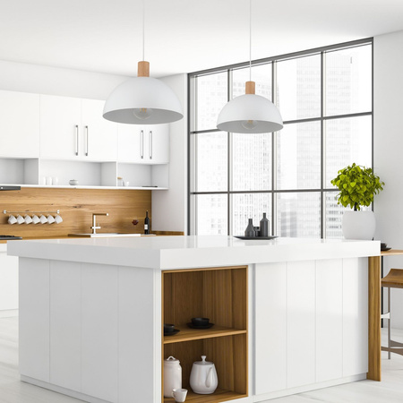 TK Lighting lampa wisząca Oslo E27 biała 4851