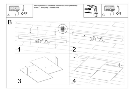 Sollux plafon Massimo 2xE27 biały SL.1045