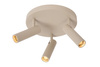 Lucide lampa sufitowa Grado Ø 25 cm 3xGU10 (MR11) 40W taupe 22974/13/41