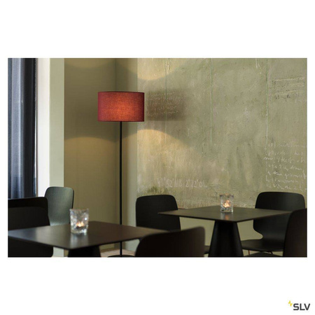 SLV lampa podłogowa Fenda E27 czarna bez klosza 145cm 155790