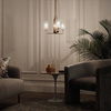 Quintiesse lampa wisząca Kimrose 3xE14 mosiężna QN-KIMROSE3-BNB