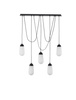 Luces Exclusivas lampa wisząca LED Baden E14 5x5W IP20 czarna LE43373