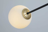 Azzardo żyrandol / lampa wisząca Oviedo 6 6xG9 czarno/złota AZ4421