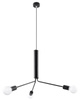 Sollux żyrandol / lampa wisząca Duomo 3d E27 czarna SL.0303