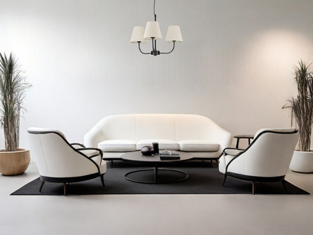 Luces Exclusivas lampa wisząca LED Bajada Ø 52 cm E27 3x12W IP20 czarna LE43642