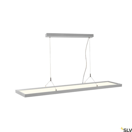 SLV lampa wisząca LED Worklight 57W 5000lm 4000K srebrna 1006345