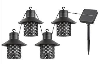 Rabalux lampka ogrodowa solarna Ximpu z czujnikiem światła LED 0,1W 5lm 2700K czarno/biały IP44 77003