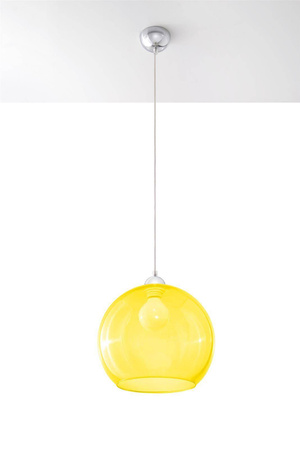 Sollux lampa wisząca Ball E27 żółta SL.0252
