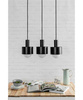 Ummo lampa wisząca Enkel 3 3xE27 czarna EN3322P0