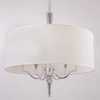 CosmoLight żyrandol / lampa wisząca Washington 5xE14 biała/nikiel P05922WH