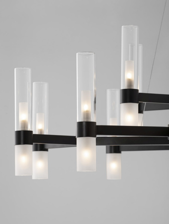 Luces Exclusivas lampa wisząca LED Acuna Ø 120 cm G9 30x5W IP20 czarna LE43347