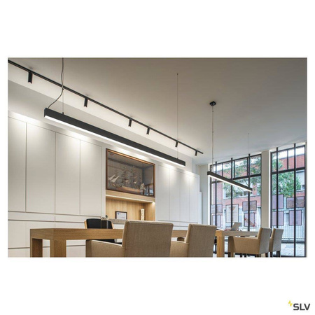 SLV lampa wisząca LED Glenos 85W 5700lm 3000K czarna 1001406