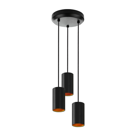 Spectrum lampa wisząca Chloe 3xGU10 czarna SLIP005006