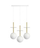 Ummo lampa wisząca potrójna Plaat A 3L 3xE27 biała PLL331P0