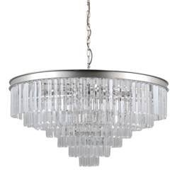 Italux żyrandol / lampa wisząca Verdes 14xE14 srebrny PND-44372-14A-SLVR-BRW