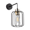 TK Lighting kinkiet Galaxy E27 czarno/złoty 4742