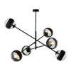Emibig żyrandol / lampa wisząca Linear 6 6xE14 czarna 1168/6
