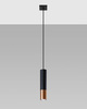 Sollux lampa wisząca Loopez 1 GU10 czarno/miedziana SL.0946