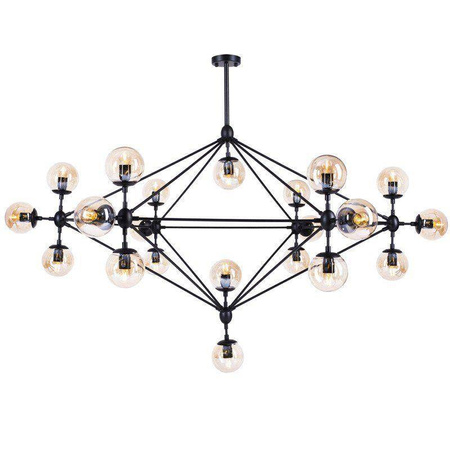 Step Into Design żyrandol / lampa wisząca Astrifero 21 21xE27 bursztynowo/czarna ST-9047-21 amber