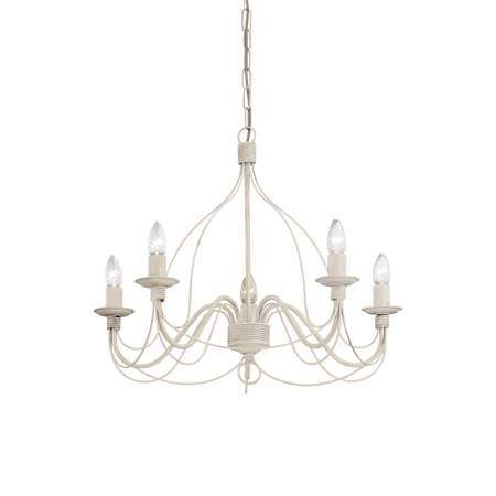 Ideal Lux żyrandol / lampa wisząca Corte 5xE14 biała 005881