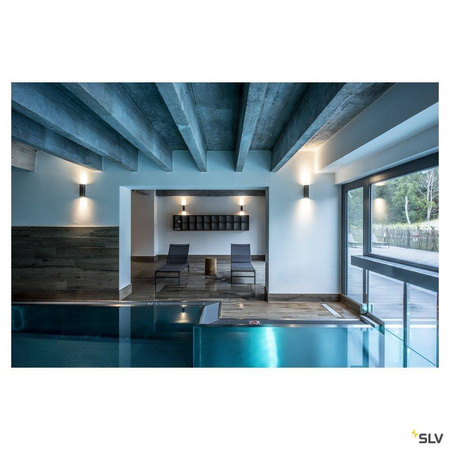 SLV kinkiet zewnętrzny Theo Up-Down Out 2xGU10 antracytowy IP44 229535