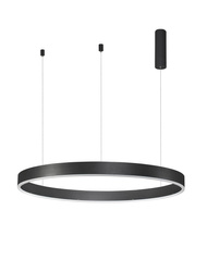 Luces Exclusivas lampa wisząca LED Jaca CCT ściemnialna z pilotem Ø 100 cm 60W 3800lm 2700-6000K IP20 czarna LE43502