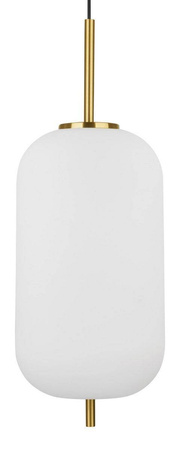 Luces Exclusivas lampa wisząca Pilar E27 biało/mosiężna LE41755