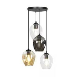 Emibig lampa wisząca Istar 4 4xE27 czarna 682/4PREM