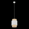 TK Lighting lampa wisząca Boho E27 biało/naturalna 5652