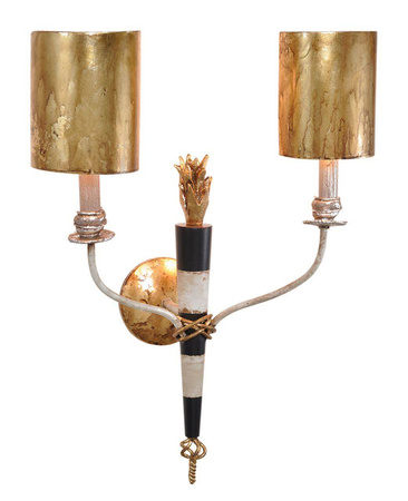 Elstead kinkiet Flambeau 2xE14 czarno/złoty FB-FLAMBEAU2