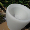 Nowodvorski lampa stojąca zewnętrzna (świecąca donica) Flowerpot S E27 biała 41cm IP44 9711