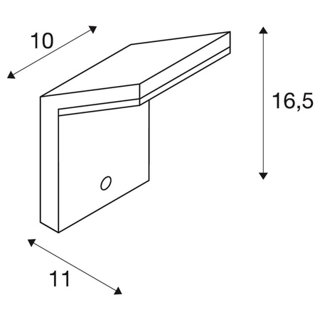 SLV kinkiet zewnętrzny LED z czujnikiem ruchu Ordi 9W 500lm 3000K antracytowy IP44 232915